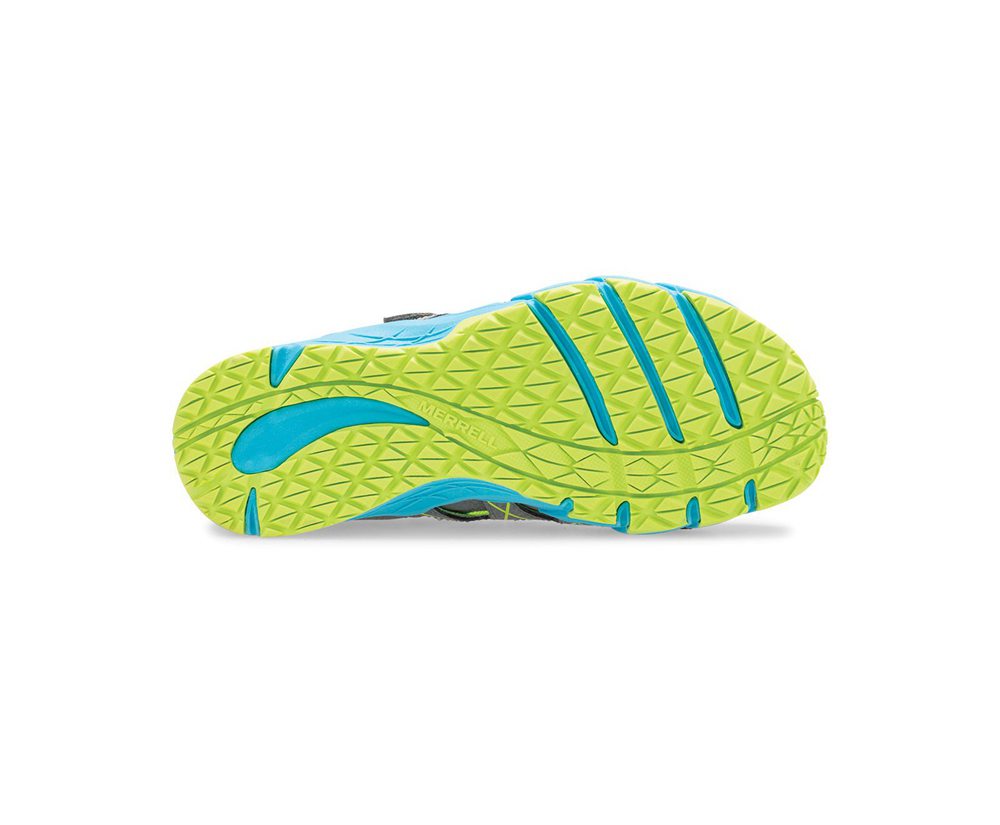 Buty Trekkingowe Merrell Dziecięce Szare/Mięta - Hydro Moc Quench - 150396-JXV